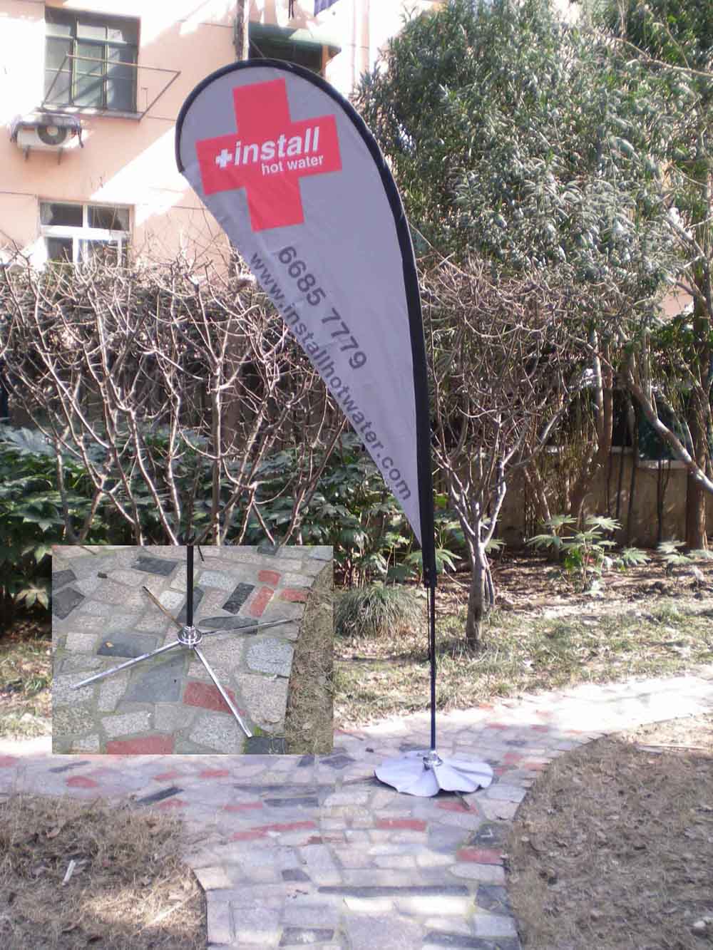 Flag Banner Outdoor Advertising New Style Custom Logo Beach Flag
