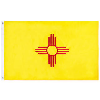 American State Flag 90*150cm Oxford Cloth Embroidery New Mexico Flag
