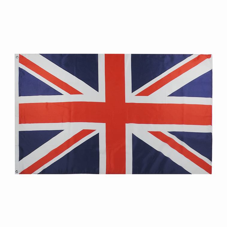 Custom Polymer Polyester Flag 3x5 Custom Logo Led Uk National Flag