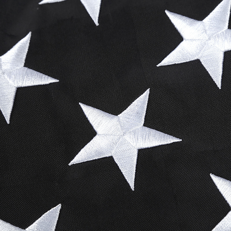 American Blue Striped Flag 2x3 Feet Thin Blue Line Police Flag Stars Embroidered Stitching Stripes