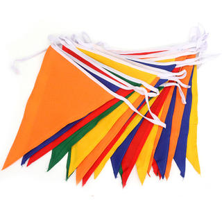 Custom Outdoor Party String Flags Blank Canvas Sublimation Bunting Flag
