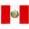 Wholesale 100% Polyester Printed Peruvian Peru Flag