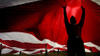 Custom Silk Flag Screen Print Double Sided Huge Flag