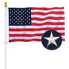 American 50 Star Flag 2.5x4ft Embroidered Flag Outdoor Hanging Waterproof Flag