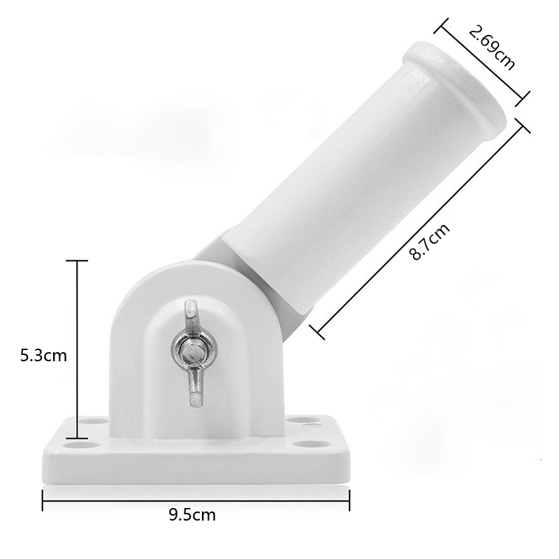 Weighted Indoor Outdoor Flag Pole Base Aluminum Metal Flag Pole Base