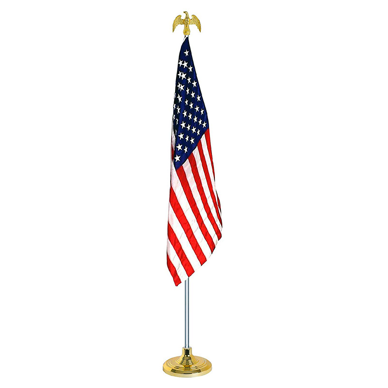 Flag Pole Holder Bracket 6 M Aluminum Flag Pole Kit with Foot