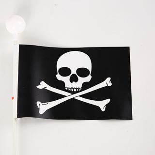 Pirate Bike Flag Pole Bracket 6' Bike Safety Flag