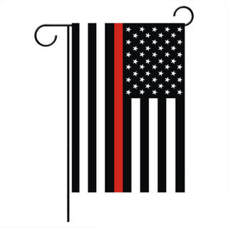 Custom Burlap Ruffle Garden Flag Polyester Garden Flag American
