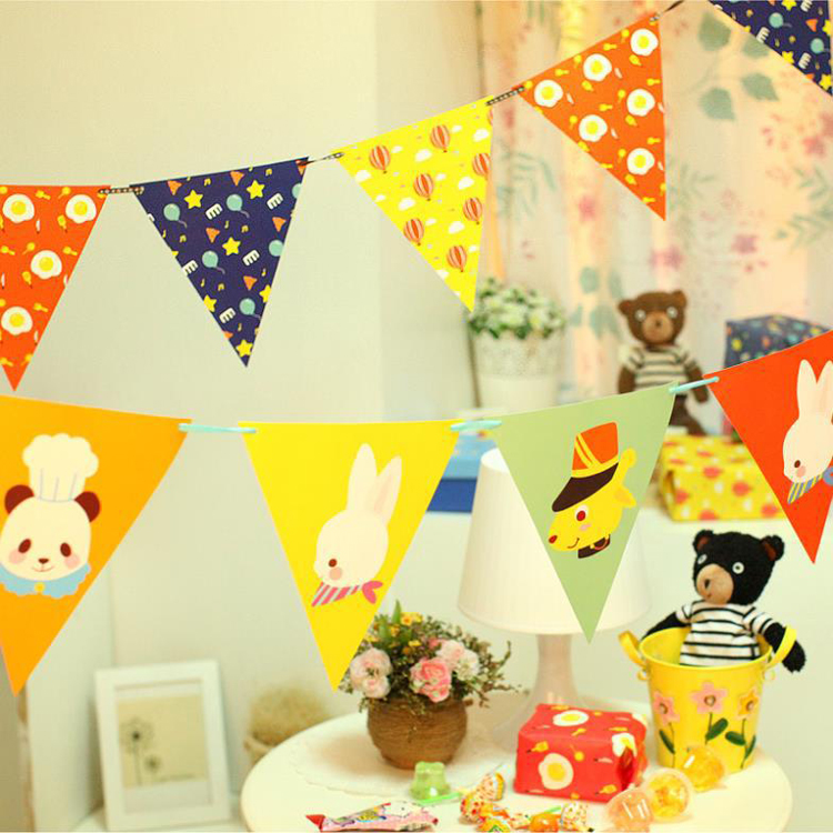 Colorful Triangle Bunting Flag Pennants Outdoor Bunting Flag