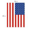 Custom Burlap Ruffle Garden Flag Polyester Garden Flag American