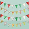 Sublimation Blank Bunting Flag String Bunting Flag Banner