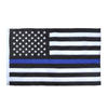 American Blue Striped Flag 2x3 Feet Thin Blue Line Police Flag Stars Embroidered Stitching Stripes