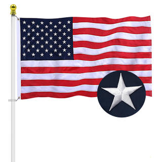 American 50 Star Flag 2.5x4ft Embroidered Flag Outdoor Hanging Waterproof Flag