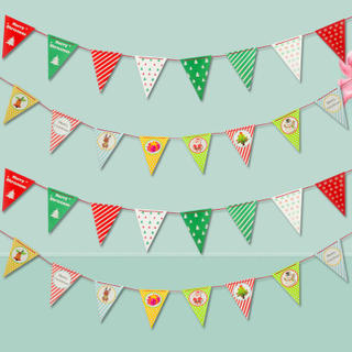 Sublimation Blank Bunting Flag String Bunting Flag Banner