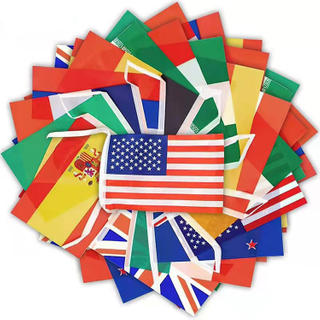 Decorative String Bunting Hanging National Flags World Cup String Flag