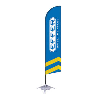 Polyyerster Advertising Flags Banner Feather outside Beach Flags