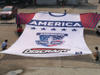 Custom Silk Flag Screen Print Double Sided Huge Flag