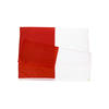 Wholesale Outdoor Half Red And Half White 100% Polyester Indonesian Flags