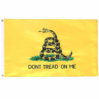 American Yellow Snake Flag Embroidery 90*150cm Oxford Cloth Double Embroidery Flag DONT TREAD ON ME