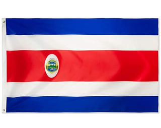 Custom Design Polyester Costa Rica National Flag