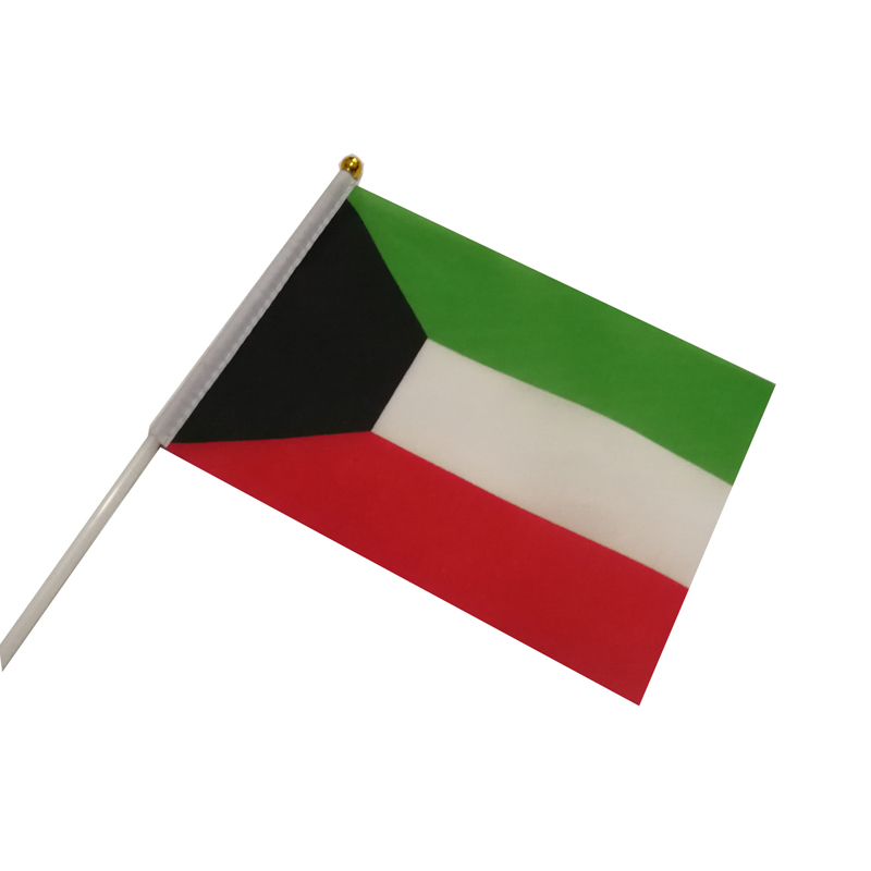 Promotional Hand Held Flag Pole Stick Gaza Mini Hand Flag