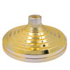 Round Metal Pole Flag Banner Base Stand Gold Base for Indoor Flag Stand Pole