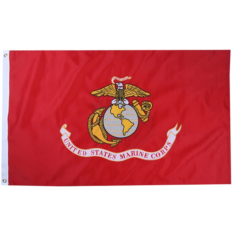 USMC Double Side Embroidered Flag Waterproof Sunscreen 90*150cm