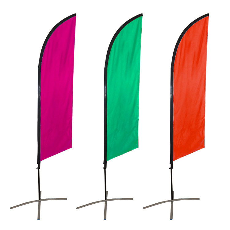 Advertising Feather Flag Banner Custom Printing Mini Beach Flag