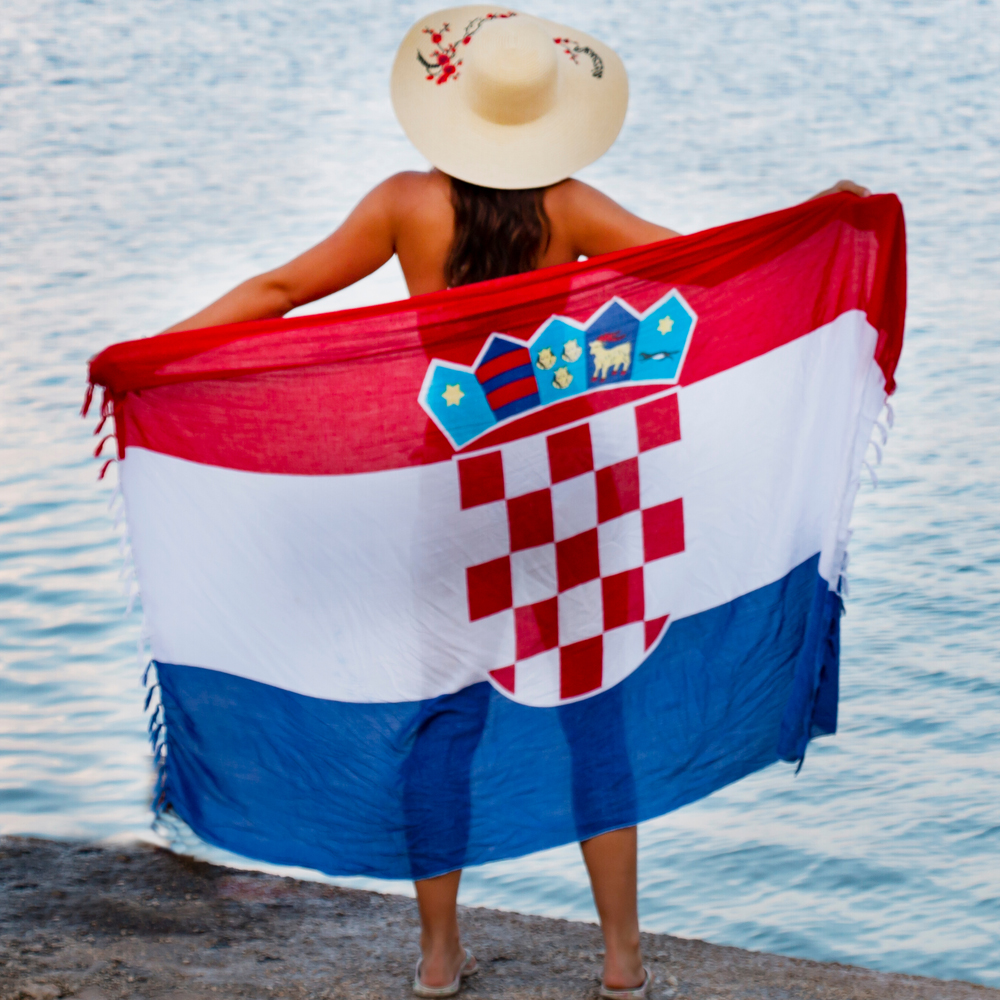 National Country Teams Flag Satin Fabric Body Cape Flag