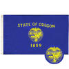 American Oregon Flag 90*150cm Double Layer Oxford Cloth Embroidery Flag