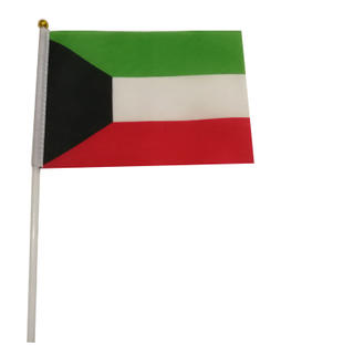 Promotional Hand Held Flag Pole Stick Gaza Mini Hand Flag