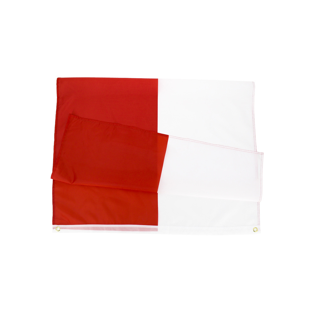 Wholesale Outdoor Half Red And Half White 100% Polyester Indonesian Flags