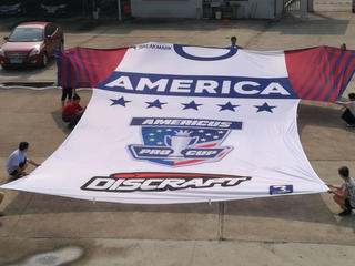 Custom Double Sided Flag Digital Printing Full Color Huge Flag