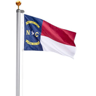 North Carolina Flag Striped Patchwork Embroidered Waterproof American Flag