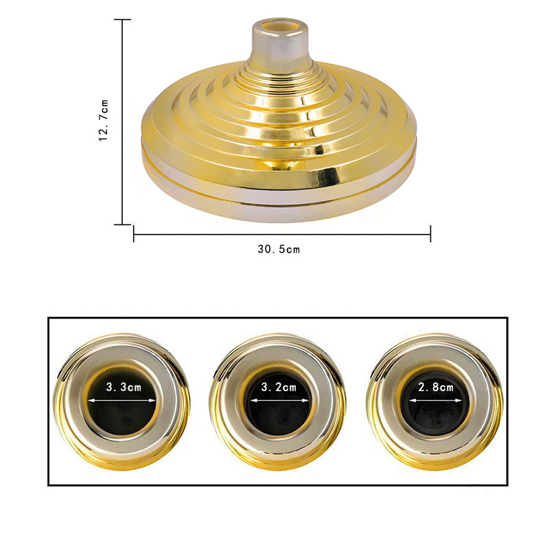 Round Metal Pole Flag Banner Base Stand Gold Base for Indoor Flag Stand Pole