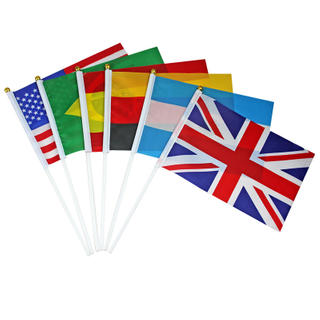 Custom Canada Hand Waving Flag Finland Iceland Hand Flag