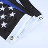 American Blue Striped Flag 2x3 Feet Thin Blue Line Police Flag Stars Embroidered Stitching Stripes
