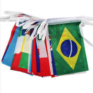 Mini Coloured Pennant Flag Bunting Party String Bunting Banners Flags