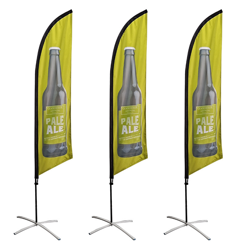 Customize Advertisement Outdoor Flag Banner Beach Feather Flag