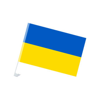Custom Ukraine National Flags Polyester Car Window Mini Banner Flag