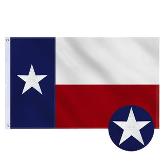 Texas Flag 4x6ft Lone Star Texas Flag Star Embroidered Cloth Strip Patchwork