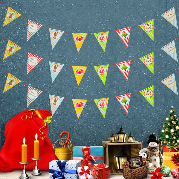 Colorful Triangle Bunting Flag Pennants Outdoor Bunting Flag