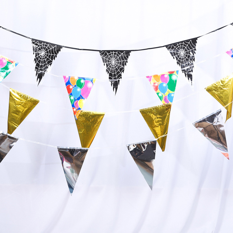 Colorful Triangle Bunting Flag Pennants Outdoor Bunting Flag