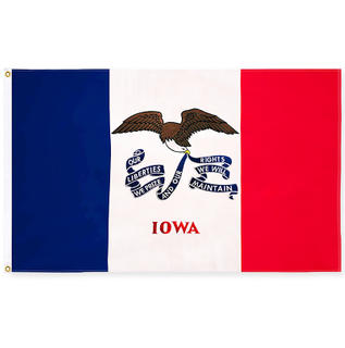 U.S. Federal State Flag Iowa State Flag Outdoor Flag 3_5 Feet