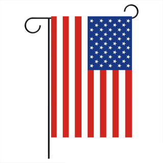 Steel Garden Flag Pole Sublimation Polyester Usa Flag Garden Stakes