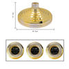 Round Metal Pole Flag Banner Base Stand Gold Base for Indoor Flag Stand Pole